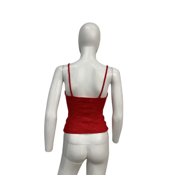 Asta Resort 'Carolina' Red Polyester Camisole Top Size XS - Picture 3 of 5